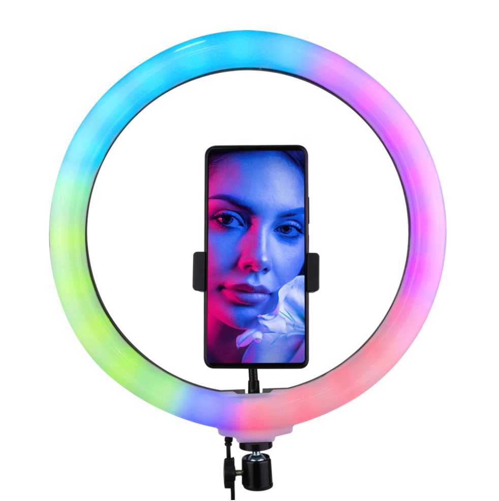 Aro De Luz 33 Cms Rgb + Trípode 2.1mtrs Jaltech Jaltech Unidad x 1 Aro De Luz 33 Cms Rgb + Trípode 2.1mtrs Jaltech Jaltech Unidad x 1