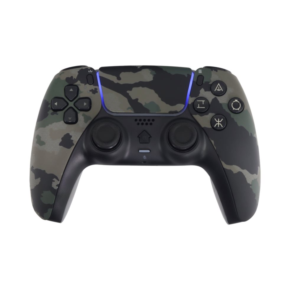 CONTROL PS5 CAMUFLADO Jaltech Unidad x 1 Domina cada partida con un control inalámbrico de diseño camuflado gamer, creado para ofrecer precisión, comodidad y respuesta rápida en juegos de acción. Ideal para sesiones intensas en consola, PC o