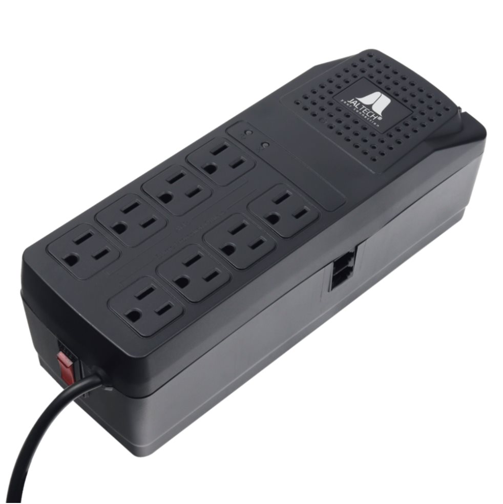 Regulador De Voltaje Jaltech Jal R1800 8 Tomas 120v Jaltech Unidad x 1 Regulador De Voltaje Jaltech Jal R1800 8 Tomas 120v Jaltech Unidad x 1