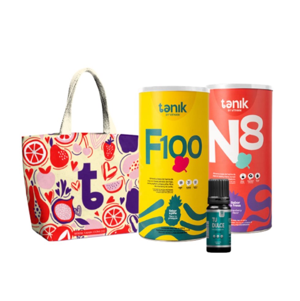 FIBRA F100 + N8 + TOTE BAG TANIK FIBRA + MULTIVITAMINICO x 2 