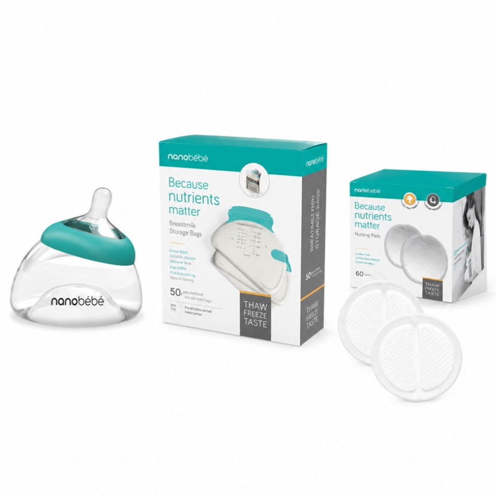 Sistema Esencial de Lactancia - Verde Nanobebe KIT x 3 und