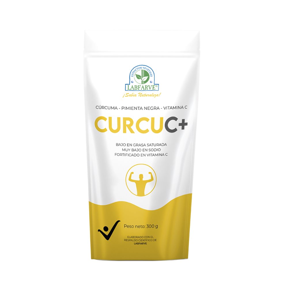 CURCUC+ LABFARVE CÚRCUMA PIMIENTA NEGRA Y VITAMINA C X 300 GR LABFARVE BOLSA RESELLABLE/ CONTENIDO EN POLVO x 1 CURCUC+ LABFARVE CÚRCUMA PIMIENTA NEGRA Y VITAMINA C X 300 GR LABFARVE BOLSA RESELLABLE/ CONTENIDO EN POLVO x 1