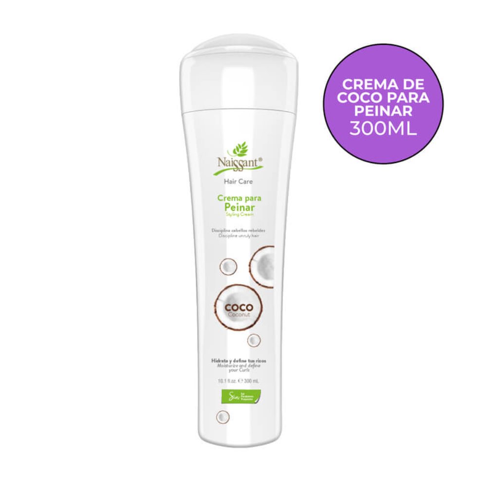 CREMA DE COCO PARA PEINAR 300 ML NAISSANT ENVASE 300ML x 1 