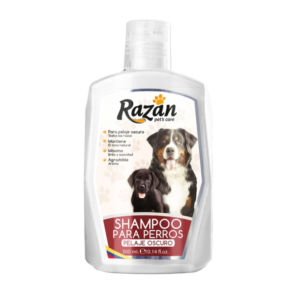 Shampoo pelaje oscuro 300ml Razán frasco x 1 Shampoo pelaje oscuro 300ml Razán frasco x 1