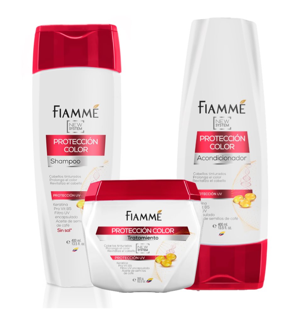 Kit protección color Fiamme 3 pasos Fiamme frasco x 3 Kit protección color Fiamme 3 pasos Fiamme frasco x 3