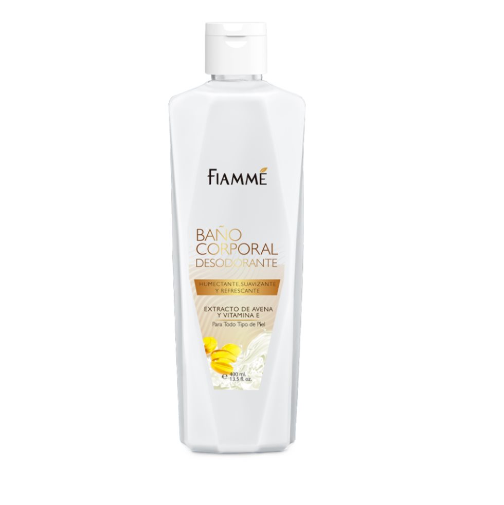 Baño Corporal Desodorante de avena y vitamina E Fiamme frasco x 1 Baño Corporal Desodorante de avena y vitamina E Fiamme frasco x 1