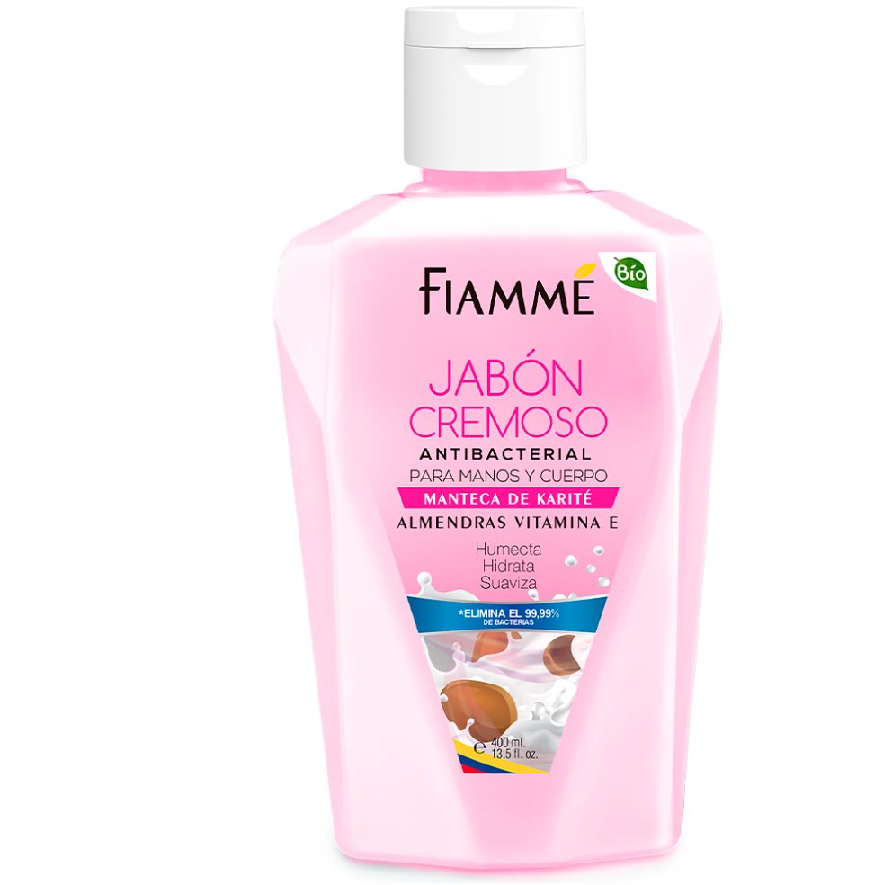 Jabón cremoso manteca de karité x400ml Fiamme frasco x 1 Jabón cremoso manteca de karité x400ml Fiamme frasco x 1