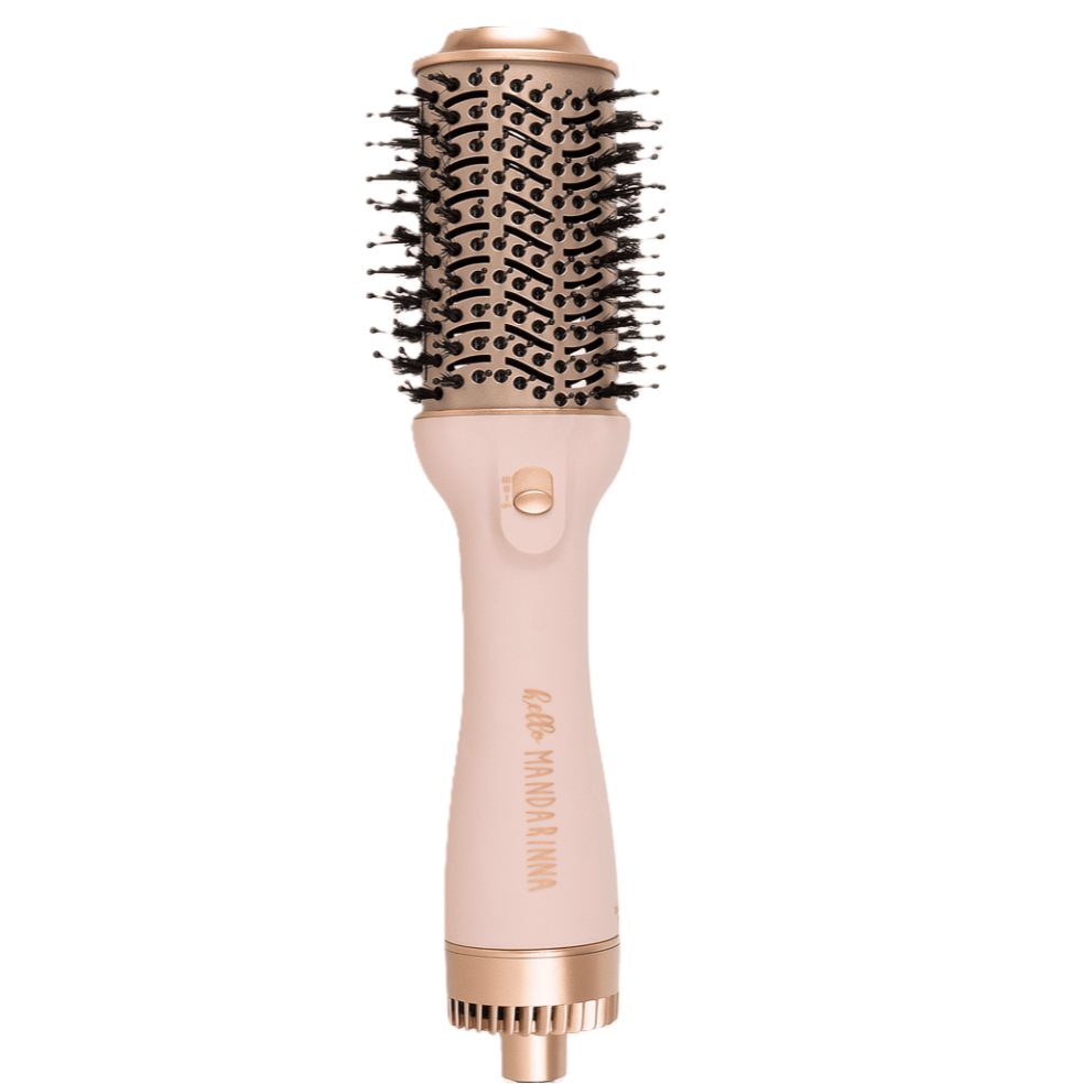 Cepillo Secador Doble voltaje Oro Rosa  MANDARINNA Unidad  x 1 