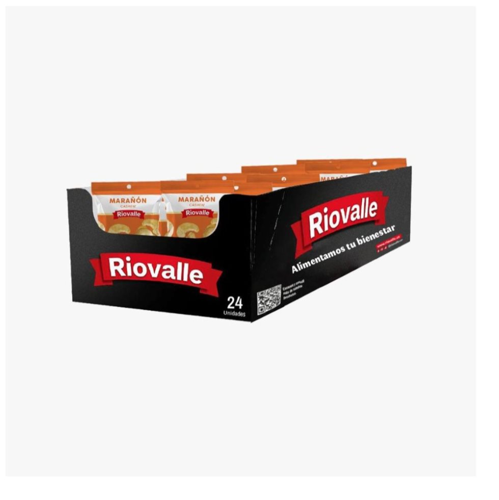 Frutos Secos Riovalle Marañon X 30Gr Megamarket Bolsas Doypack x 24