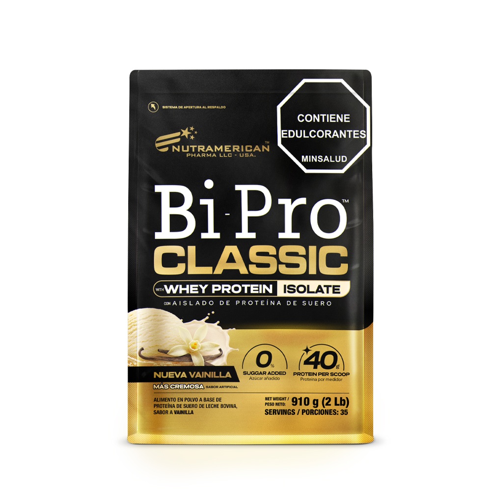 Proteina Bipro Classic Vainilla 2 Lb Bolsa 910 G NUTRAMERICANPHARMA Bolsa x 2 Lb (910g) Proteina Bipro Classic Vainilla 2 Lb Bolsa 910 G NUTRAMERICANPHARMA Bolsa x 2 Lb (910g)