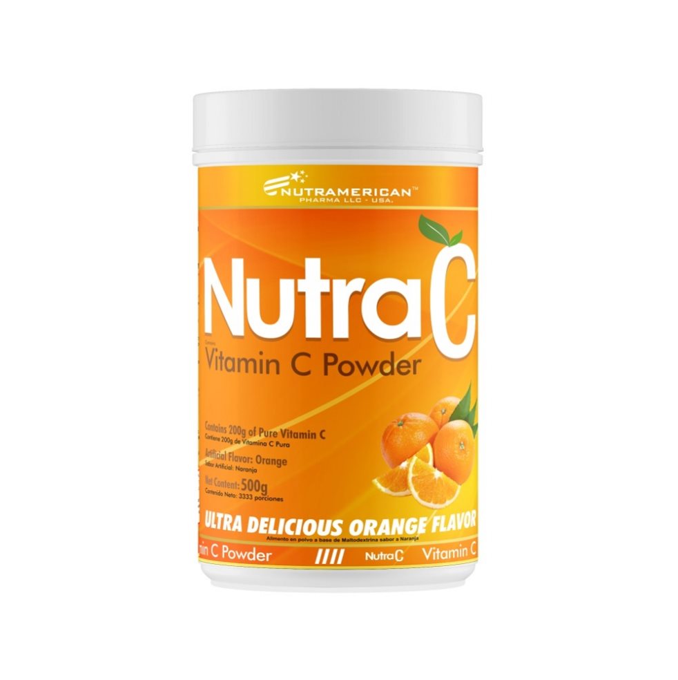 Nutra C 500 g Vitamina C NUTRAMERICANPHARMA Tarro x 1.1 Lb (500g) 