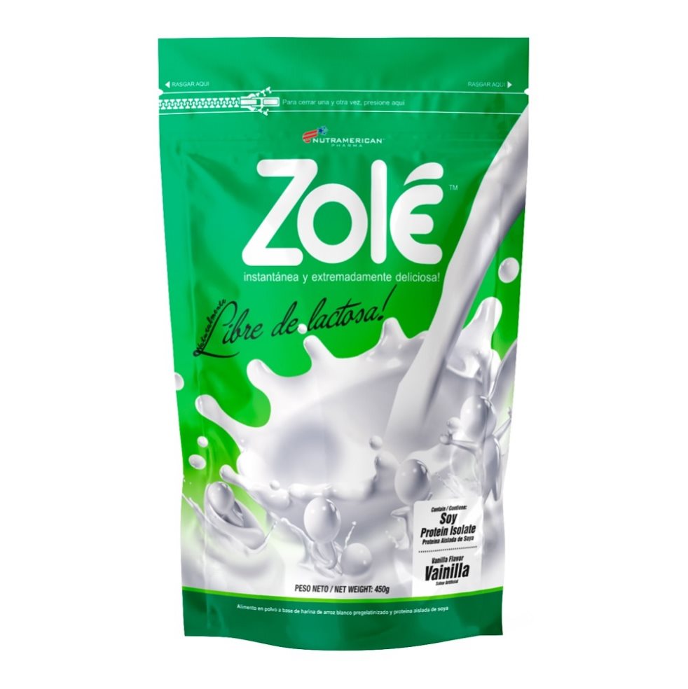 Zolé 450 g Leche de soya NUTRAMERICANPHARMA Bolsa x 0.99 Lb (450g) 