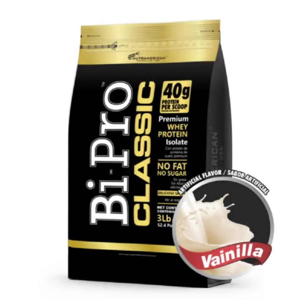 Bipro Classic Vainilla 3 lb Proteina NUTRAMERICANPHARMA Tarro x 3 Lb (1362g) 