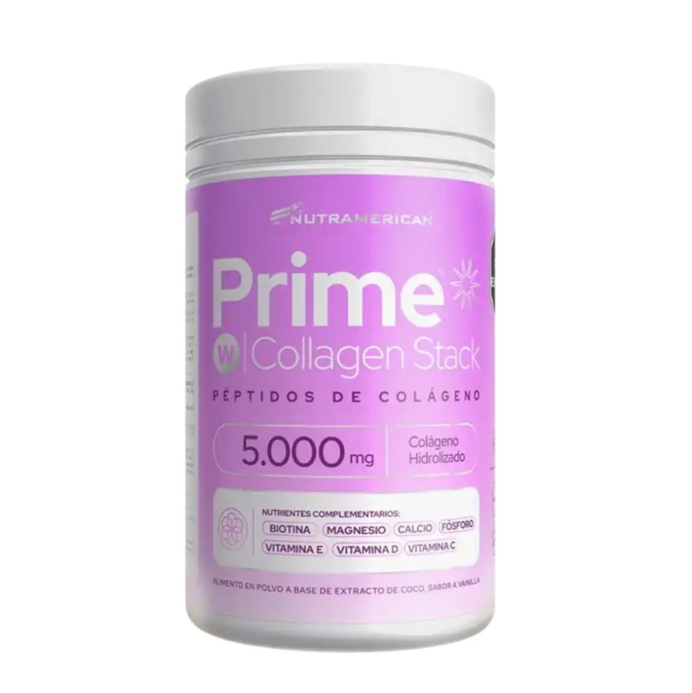 Colageno hidrolizado PRIME W COLLAGEN STACK Vainilla 0.8 lb 390 g NUTRAMERICAN PHARMA 0.8 lb 390 g x 1 Colageno hidrolizado PRIME W COLLAGEN STACK Vainilla 0.8 lb 390 g NUTRAMERICAN PHARMA 0.8 lb 390 g x 1