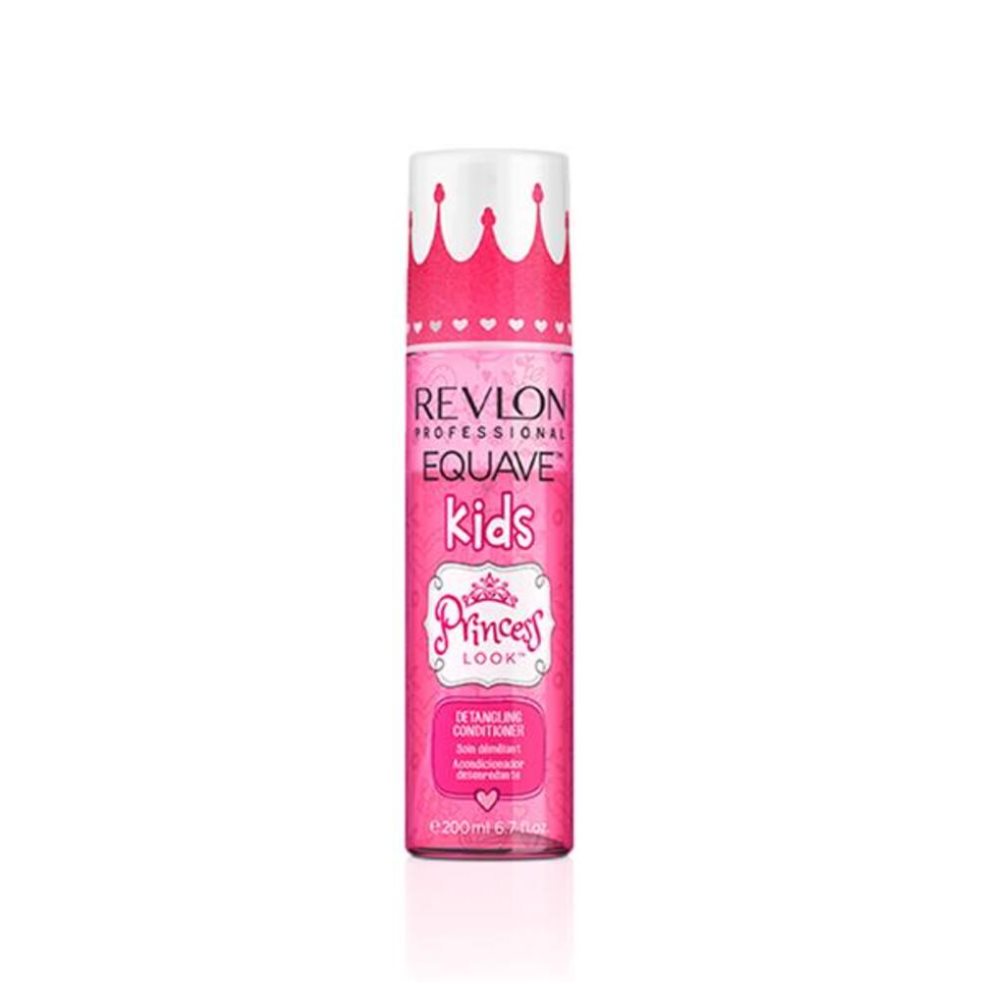 Acondicionador desenrredante Equave Princess 200ml revlon unidad x unidad Acondicionador desenredante sin enjuague que hidrata el cabello, aporta suavidad y brillo, y facilita el peinado, dejando el cabello manejable y ligero en cada uso.