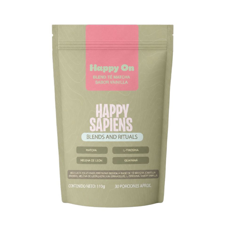 Happy ON Matcha + L- Tirosina + Melena de Leon + Guarana Happy Sapiens  300 x 300