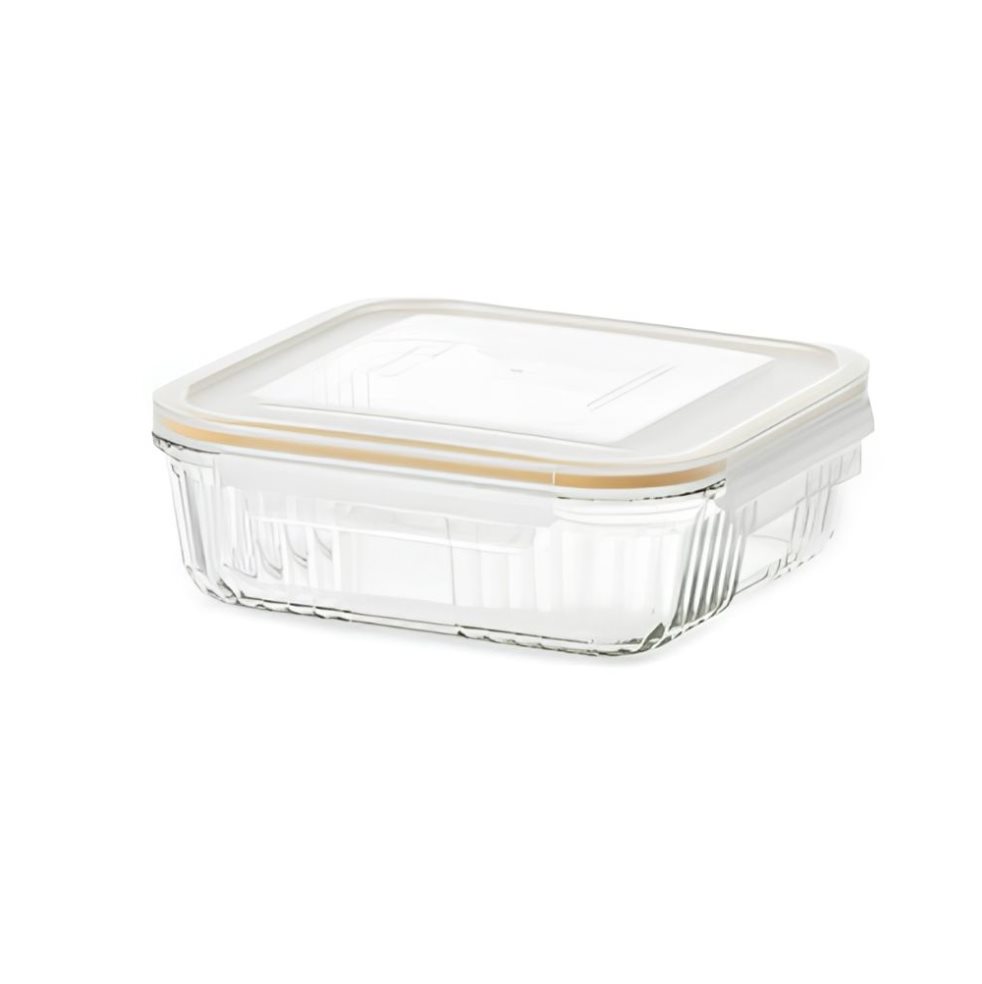 Contenedor Cuadrado 830 Ml Retro Type Glasslock Caja x 1 Contenedor Cuadrado 830 Ml Retro Type Glasslock Caja x 1