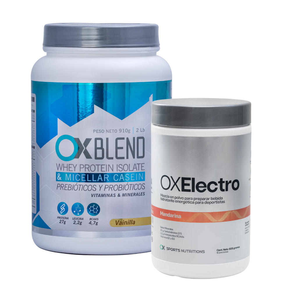 Combo Proteina Hidratante Ox Blend Vainilla +Ox Electro Mandarina Ox Blend + Ox Electro Envase Plástico x 1 Combo Proteina Hidratante Ox Blend Vainilla +Ox Electro Mandarina Ox Blend + Ox Electro Envase Plástico x 1
