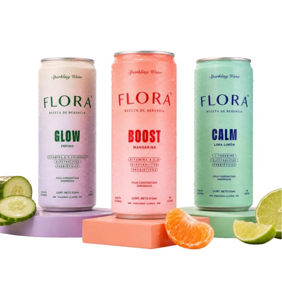FLORA Funcional - Caja Mixta x 24 pack 310 ml Sodas Flora Lata 310 ml x 24