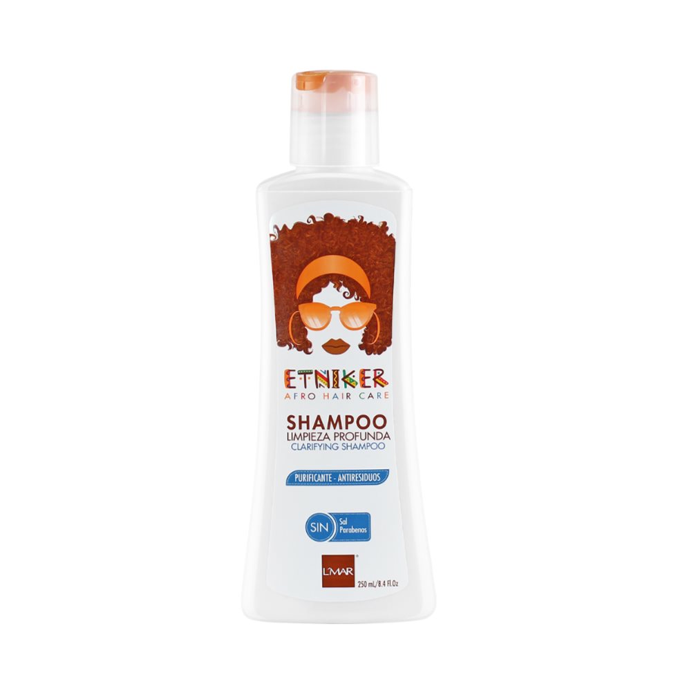 SHAMPO LIMPIEZA PROFUNDA ETNIKER 250 ETNIKER 250ml x 1 El Shampoo Limpieza Profunda de ETNIKER retira, de una manera suave, residuos dejados por shampoos, acondicionadores, ceras, cremas para peinar, productos de fijación, entre otros que disminuyen el br