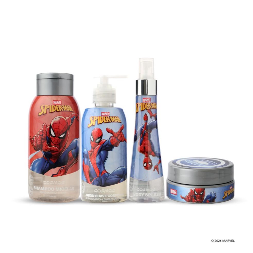 Kit Capilar Niños Marvel Spider-man CMS Cosmos Edición exclusiva Marvel Spider-Man x 4 Kit Capilar Niños Marvel Spider-man CMS Cosmos Edición exclusiva Marvel Spider-Man x 4