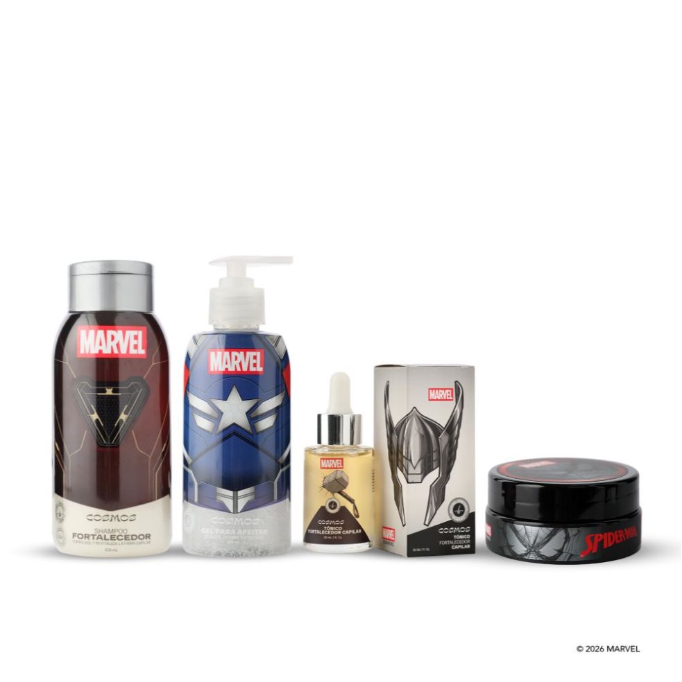 Kit Capilar Marvel Disney Hombre Spider Man CMS Cosmos Edición exclusiva Avengers x 4 Kit Capilar Marvel Disney Hombre Spider Man CMS Cosmos Edición exclusiva Avengers x 4