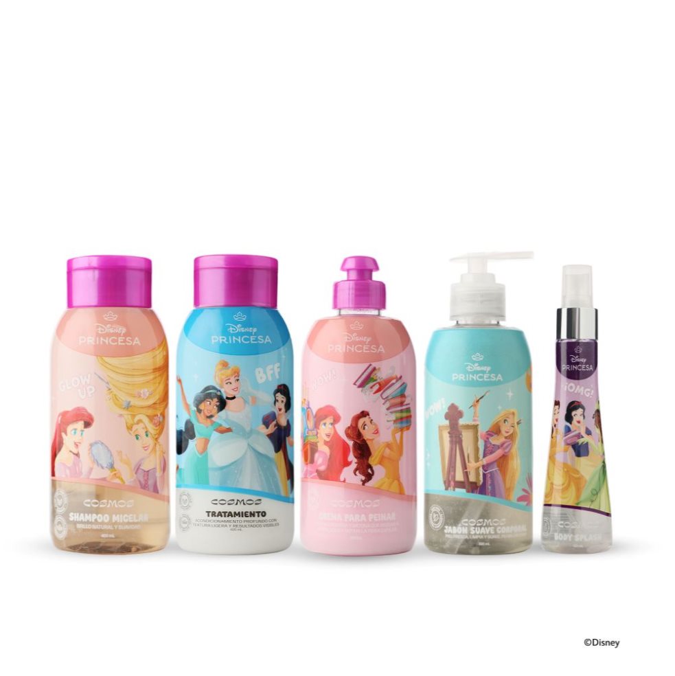 Kit Capilar Niñas Princesas Disney Ensueño CMS Cosmos Edición exclusiva Disney Princesas x 5 Kit Capilar Niñas Princesas Disney Ensueño CMS Cosmos Edición exclusiva Disney Princesas x 5