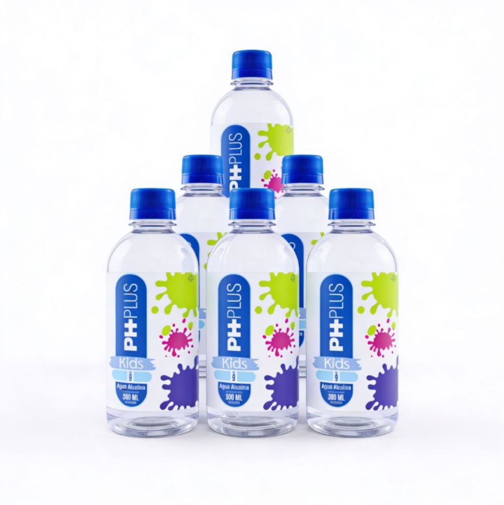 Agua Alcalina pH 9.0 KIDS - 300 ml PH PLUS PET x 6 Agua Alcalina pH 9.0 KIDS - 300 ml PH PLUS PET x 6