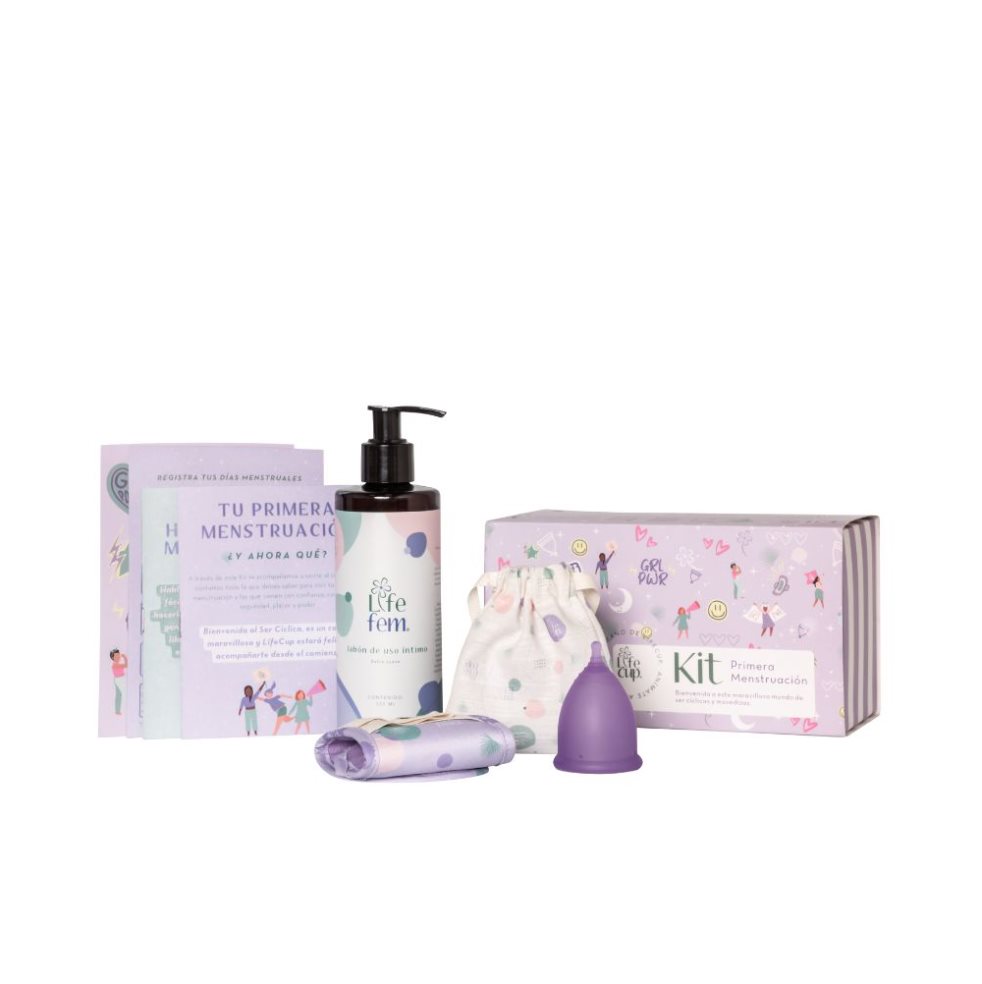 Kit Primera Menstruación 1  LifeCup Caja x 1 und Kit Primera Menstruación ♡
Consideramos que tu primera menstruación, llamada menarquía, es un momento muy especial en tu vida. Por eso decidimos hacer este KIT para que desde tu primer ciclo, vivas es
