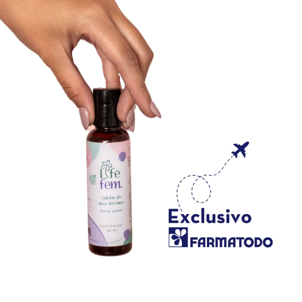 Jabón Intimo LifeFem Viajero - 1 unidad LifeCup Envase cilindrico x 1 und 