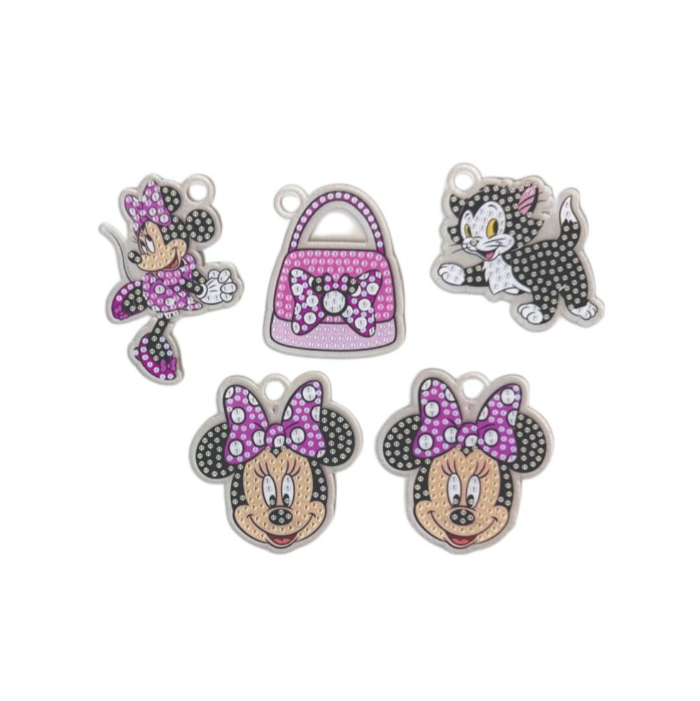 Kit Llaveros Diamantes Minnie x5 Bodega Ilusión Disney CAJA x 1