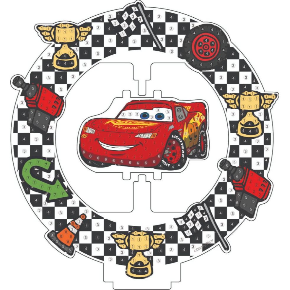 Set Acrilico Pinta con Diamantes Cars Bodega Ilusión Disney Caja Acetato x 1 undefined