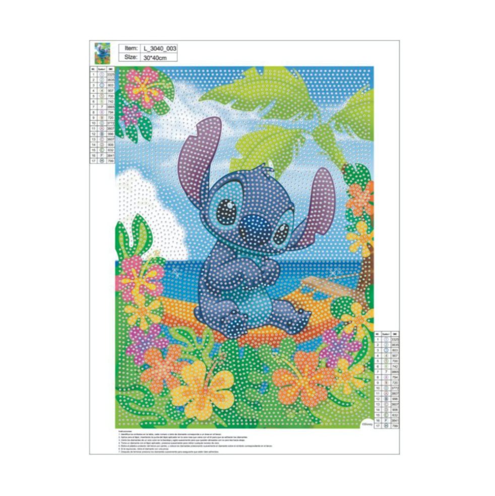 Kit Pintura con diamantes Lienzo 30x40 Stitch Bodega Ilusión Disney Caja de Acetato x 1 Descubre el arte pintar con diamantes con tu personaje favorito de Disney. Fomenta aquellas habilidades manuales de tu hijo con estos increíbles productos que les permitirán convertirse en artistas.

