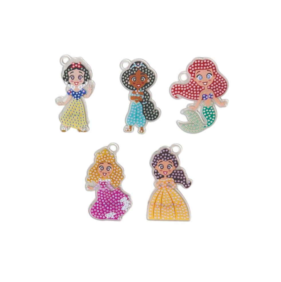 Kit Llaveros Diamantes Princesas x5 Bodega Ilusión Disney CAJA x 1