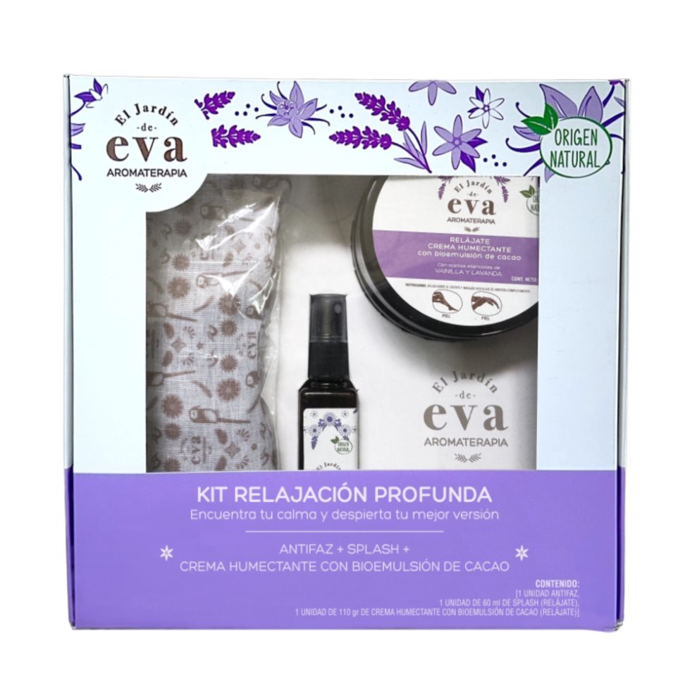 Kit Relajación Profunda El Jardín De Eva X 3 Unidades El Jardín De Eva Caja X 1