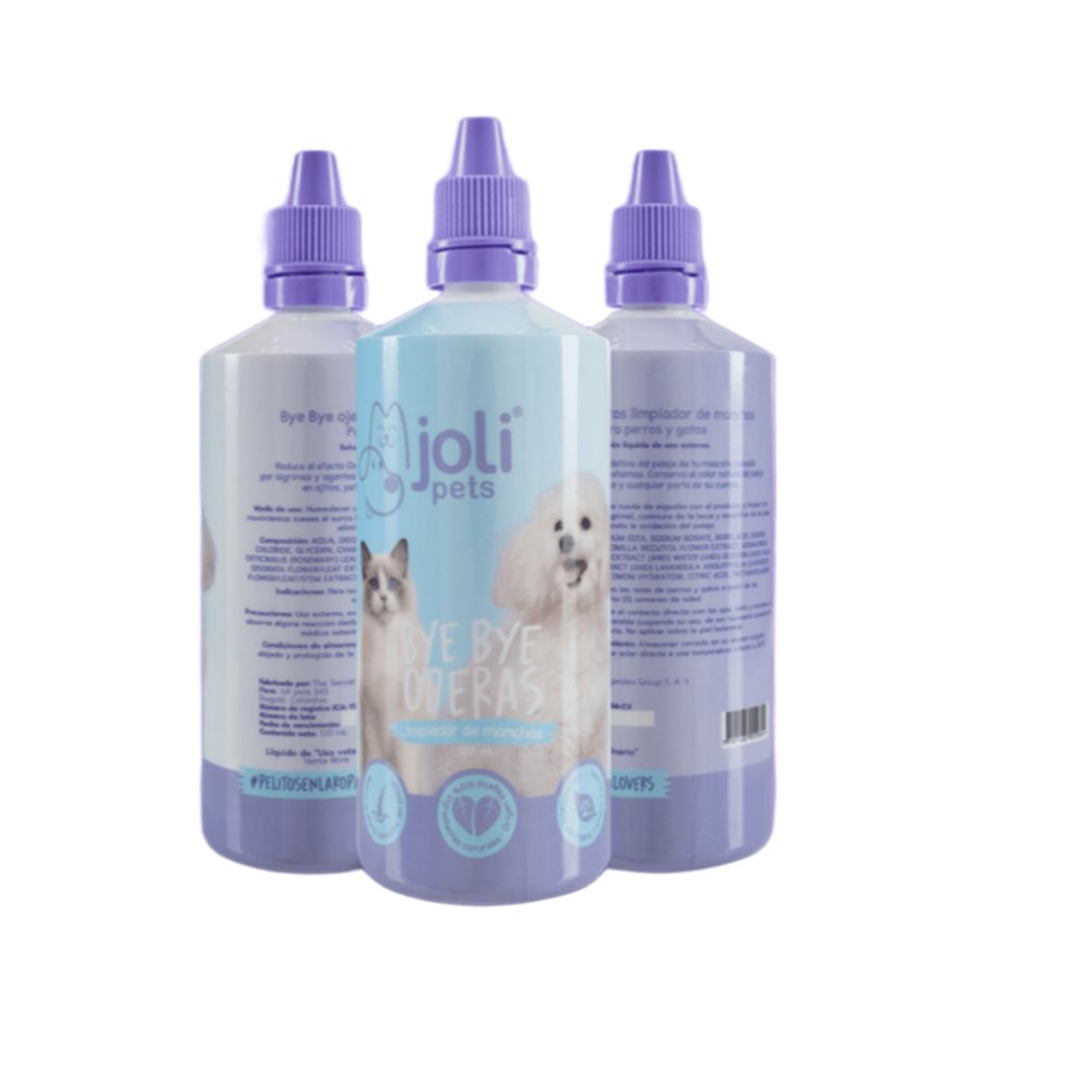 BYE BYE OJERAS 120 ML / Limpiador de manchas  para Perros y Gatos JOLI PETS TERMOSELLADO  x 1 undefined