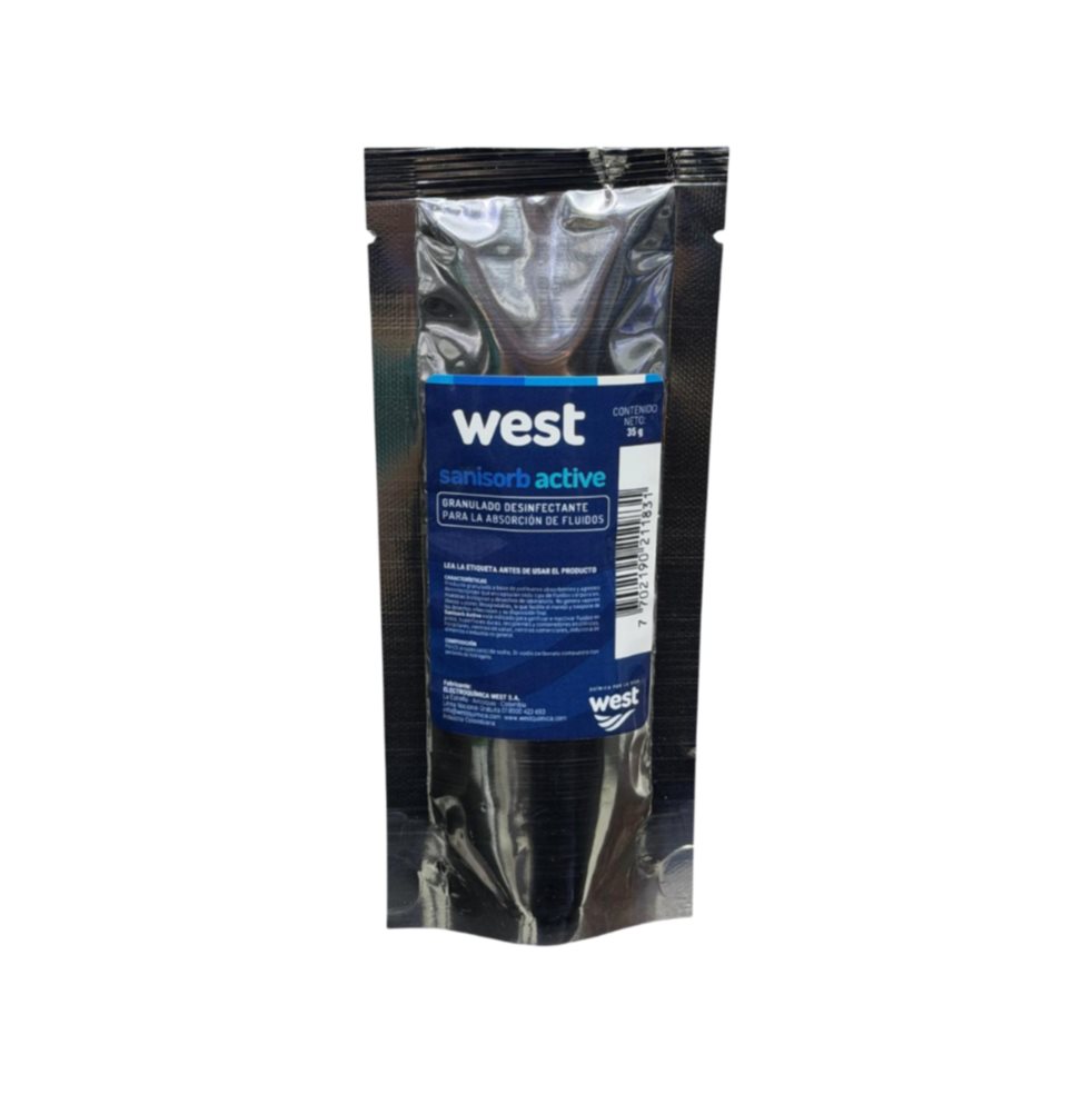 Sanisorb Active Solidificante para Derrames Sobre 35g WEST SOBRE X 35G x 1und Sanisorb Active Solidificante para Derrames Sobre 35g WEST SOBRE X 35G x 1und