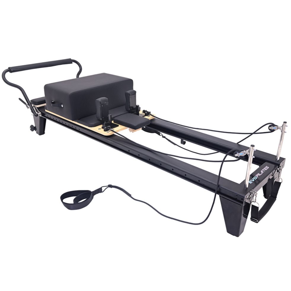Cama De Pilates Profesional Evo Reformer Pro En Aluminio Bk EVOLUTION FITNESS Individual x 1 