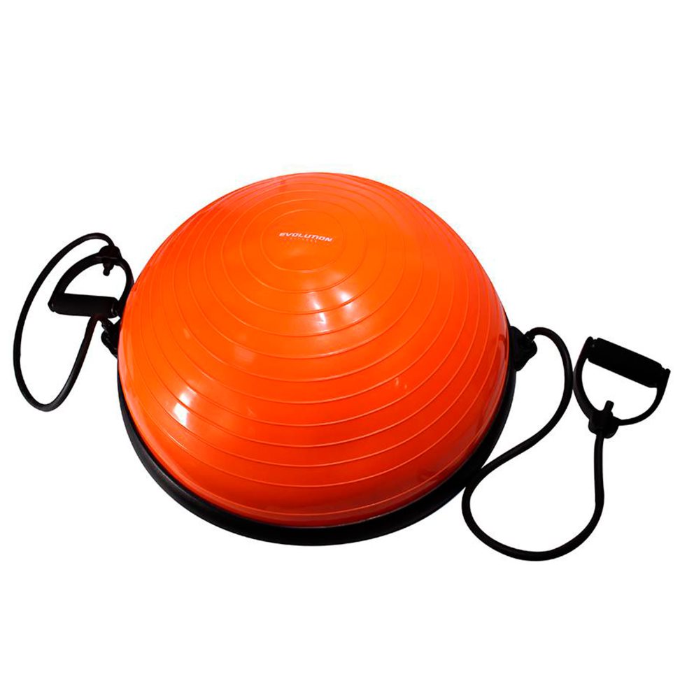 Bosu Inestable Naranja EVOLUTION EVOLUTION FITNESS Individual x 1 El Bosu Inestable de Evolution Fitness es ideal para mejorar el equilibrio, fortalecer el core y aumentar la estabilidad. Fabricado en PVC resistente, tiene un diámetro de 50 cm, altura de 24 cm y sop