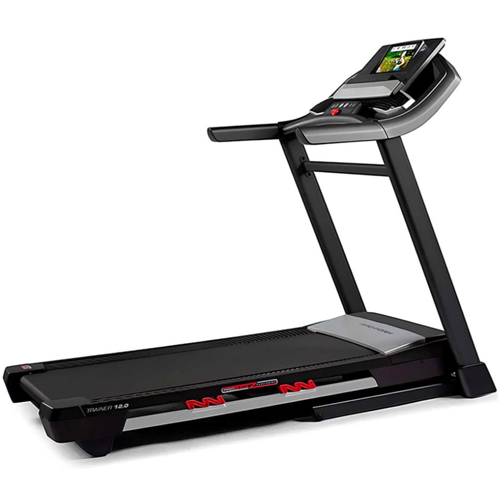 TROTADORA PROFORM TRAINER 12.0 PROFORM Individual x 1 ĦDesata el poder de tu entrenamiento con la Trotadora TRAINER 12.0! Su motor de 3.0 HP impulsa velocidades de 1 a 19 km/h, mientras los 12 niveles de inclinación desafían cada paso, la pantalla de 10?