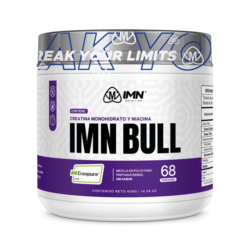IMN Bull Creatina Monohidratada Creapure 408g IMN NUTRITION TARRO x 1 IMN Bull Creatina Monohidratada Creapure 408g IMN NUTRITION TARRO x 1