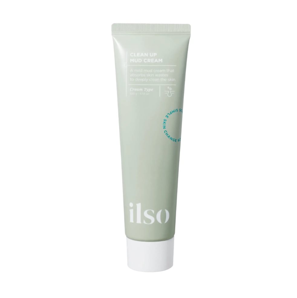 Ilso Clean Up Mud Cream - Mascarilla facial de barro ILSO Tubo de Mascarilla facial x 1 