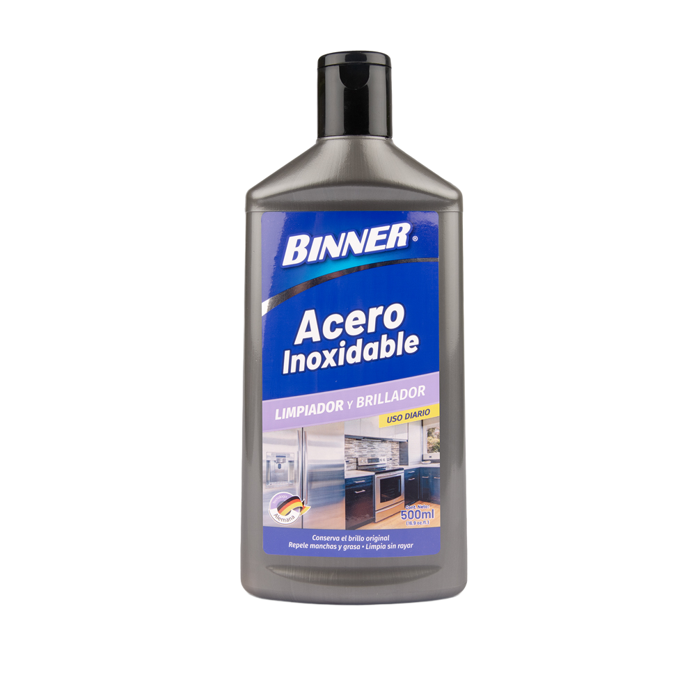 Limpiador y brillador para acero inoxidable Binner Frasco x 1