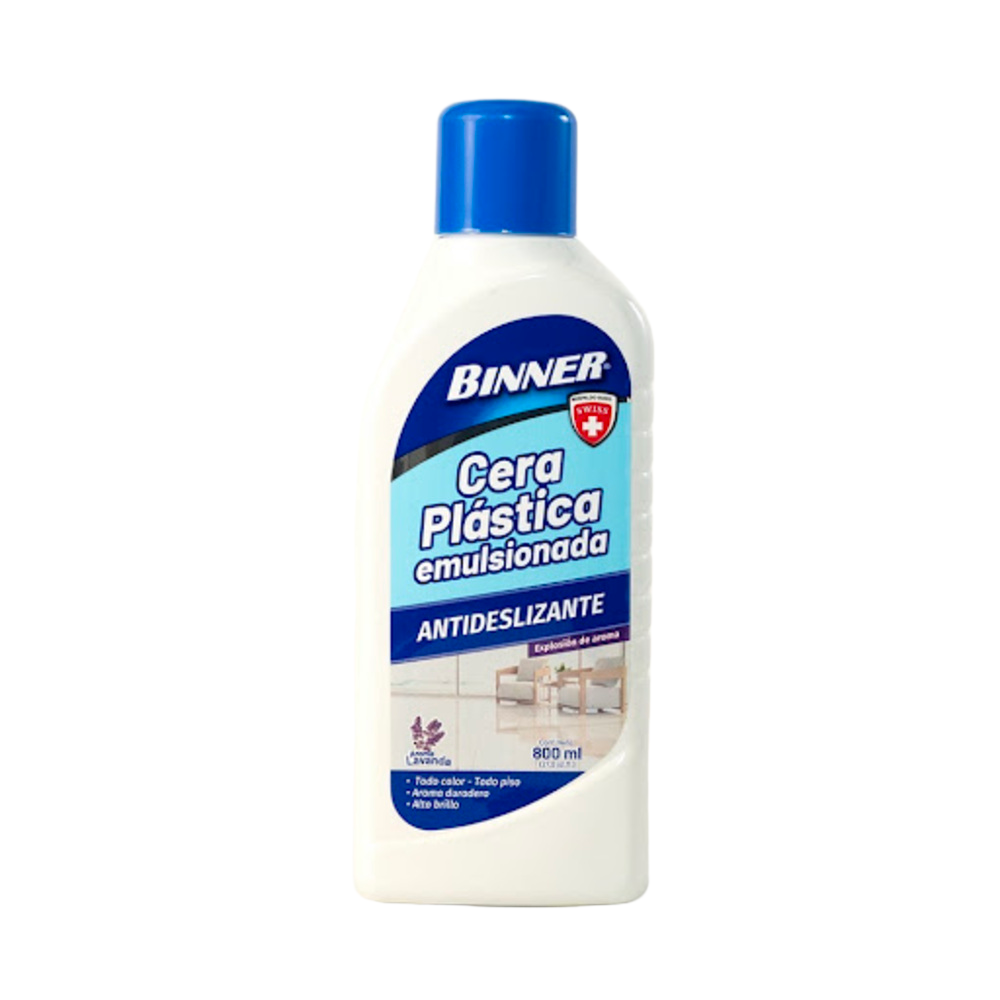 Cera plástica  para pisos de cerámica lavanda Binner Frasco x 1