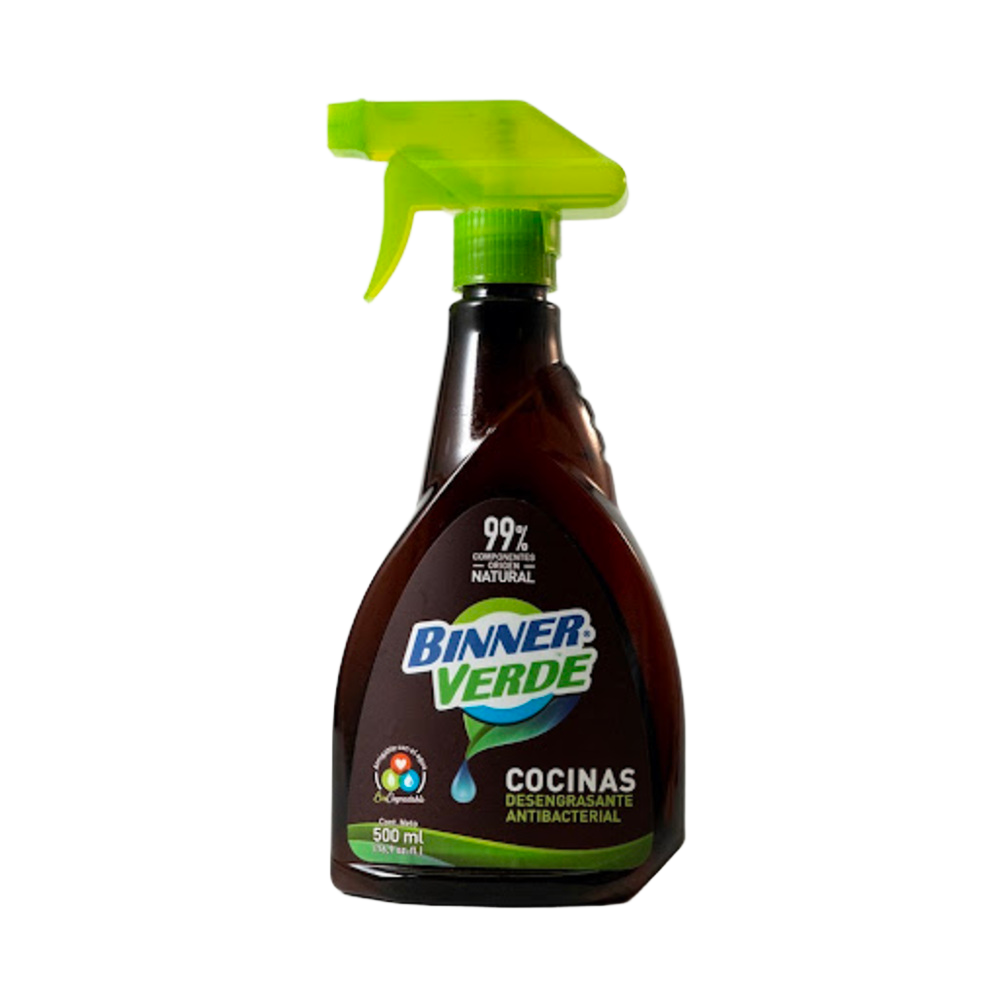 Desengrasante antibacterial  para cocinas  Binner Frasco x 1