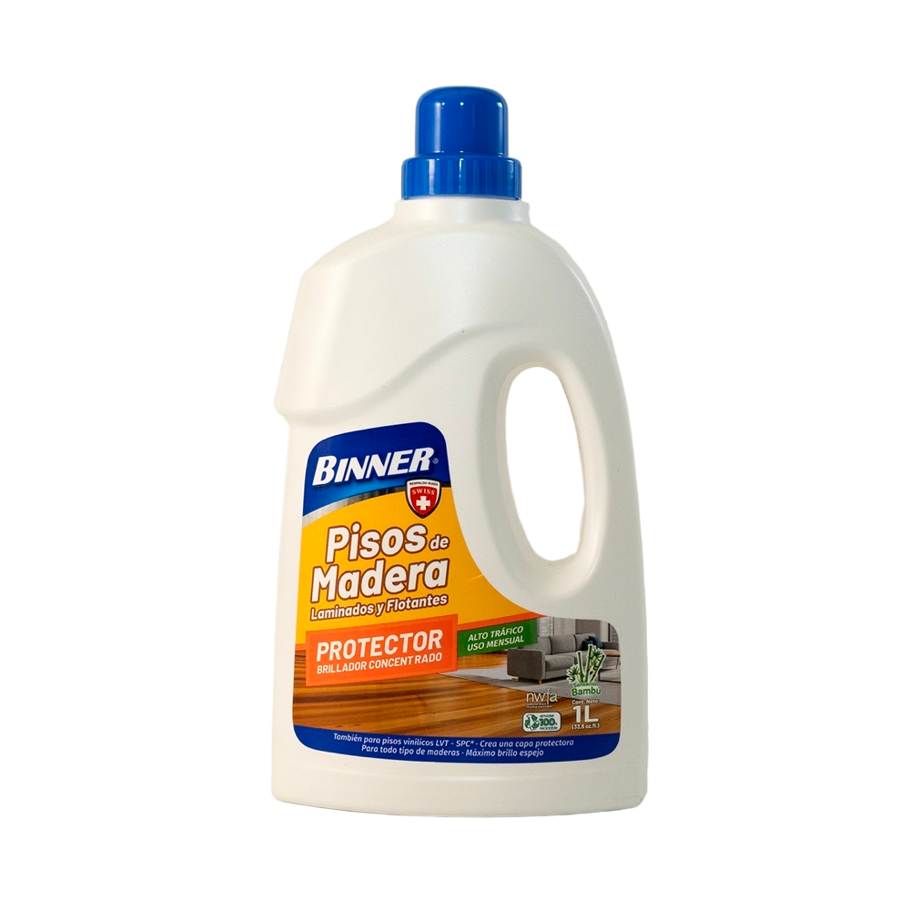 Protector Brillador para Pisos de Madera Bambú  Binner Frasco x 1