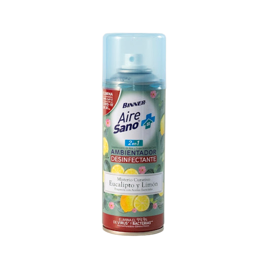 Ambientador desinfectante 2 en 1  aire sano Aerosol Binner Aerosol x 1