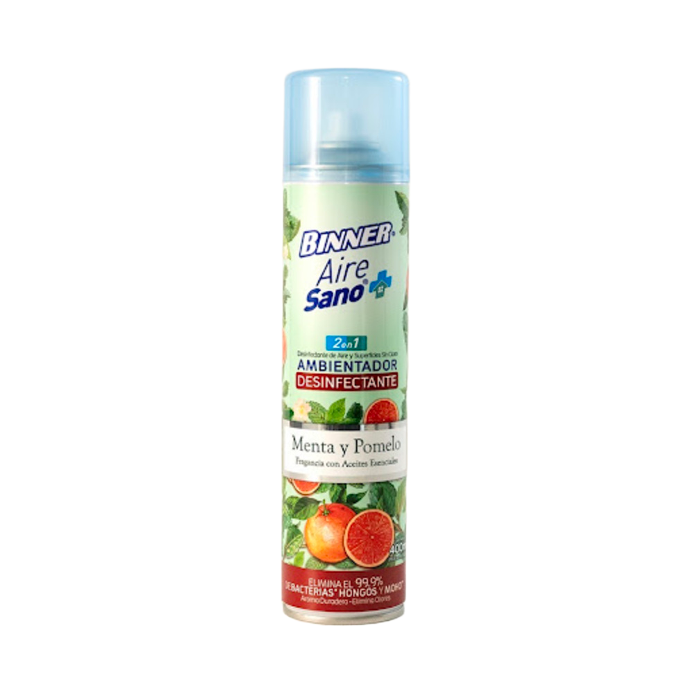 Ambientador desinfectante 2 en 1  aire Sano aerosol Binner Aerosol x 1