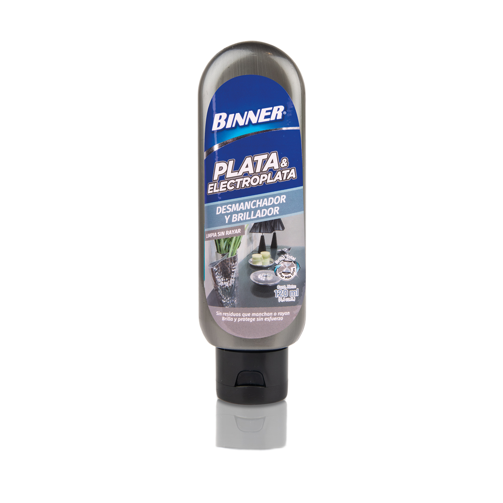 Desmanchador y brillador para plata y electroplata Binner Frasco x 1
