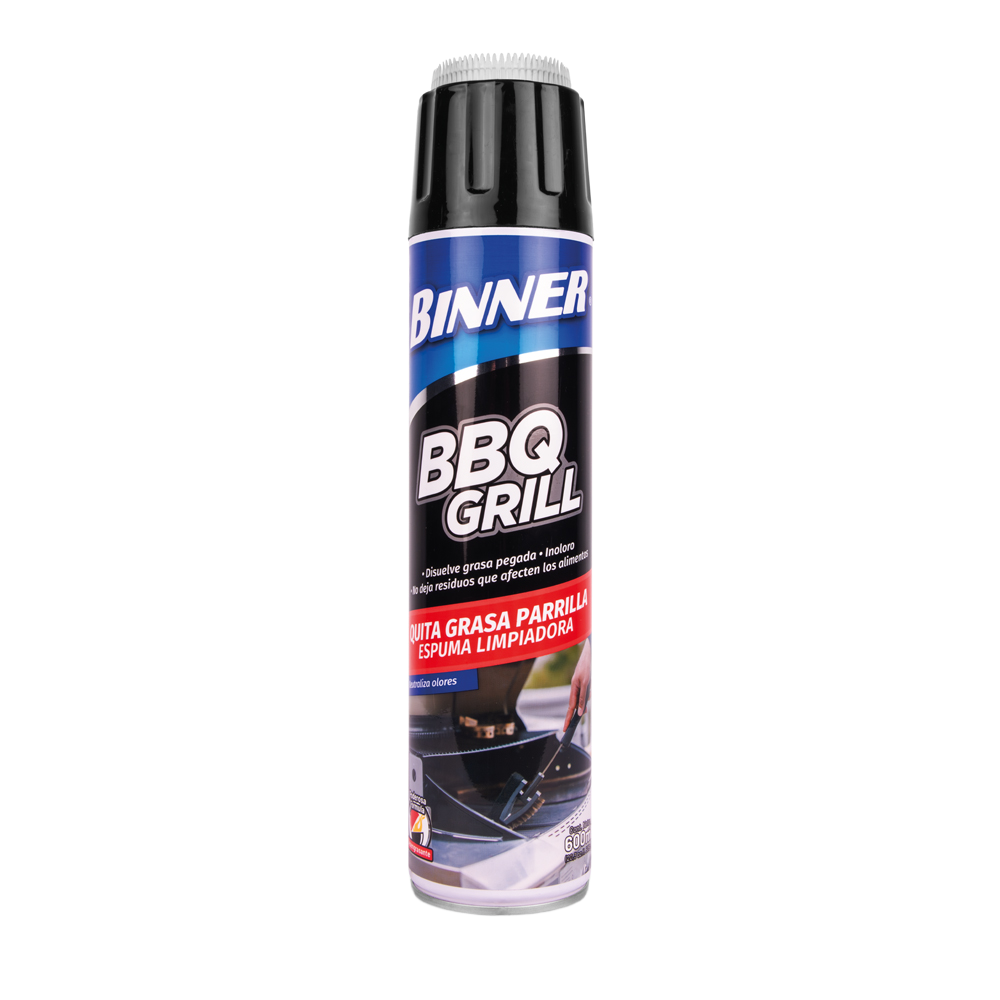Quitagrasa para parrillas y BBQ Binner Aerosol x 1